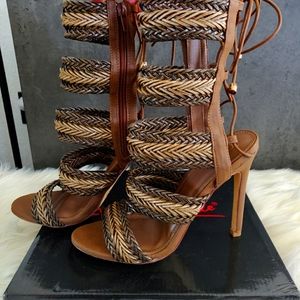 Strappy heels